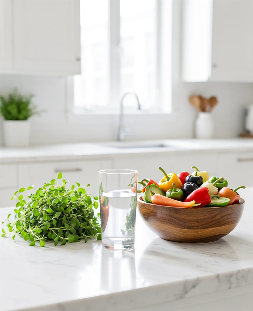 Frische gesunde Lebensmittel